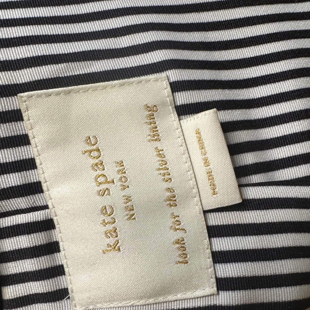 Kate Spade Black Tan Colorblock Jacket Size 6 Chic Designer Structured Button Up